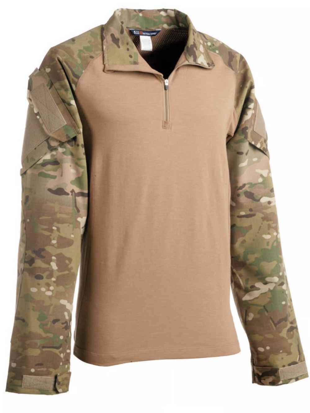 5.11 Tactical Men's Tan & Multicam Combat Shirt performance cargo camo 3XL